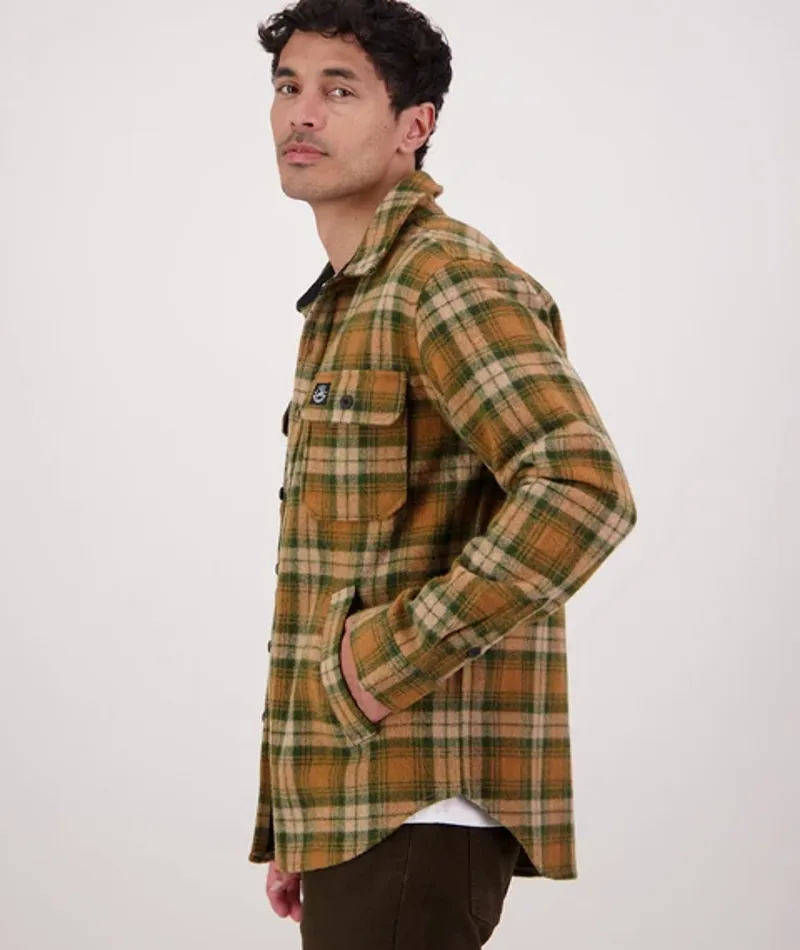 Swanndri Kiaraki V4 Wool Shacket - Arizona Check-3