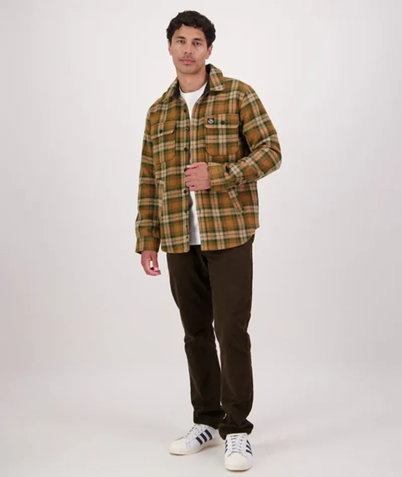 Swanndri Kiaraki V4 Wool Shacket - Arizona Check-2