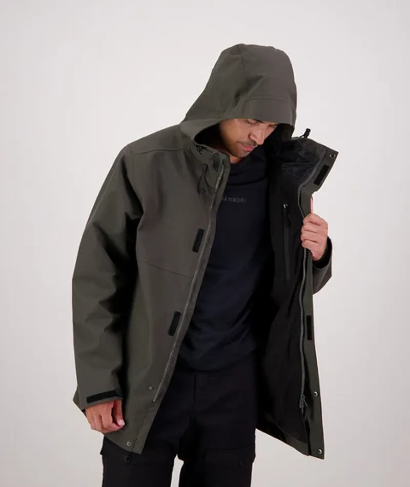 Swanndri Shearwater 15 Rain Jacket - Forest-4