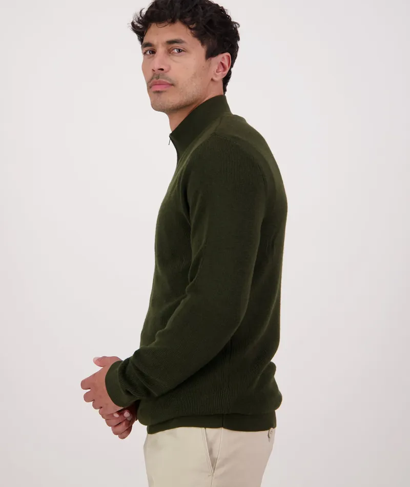 Swanndri Otahu River V2 1/4 Zip - Olive-2
