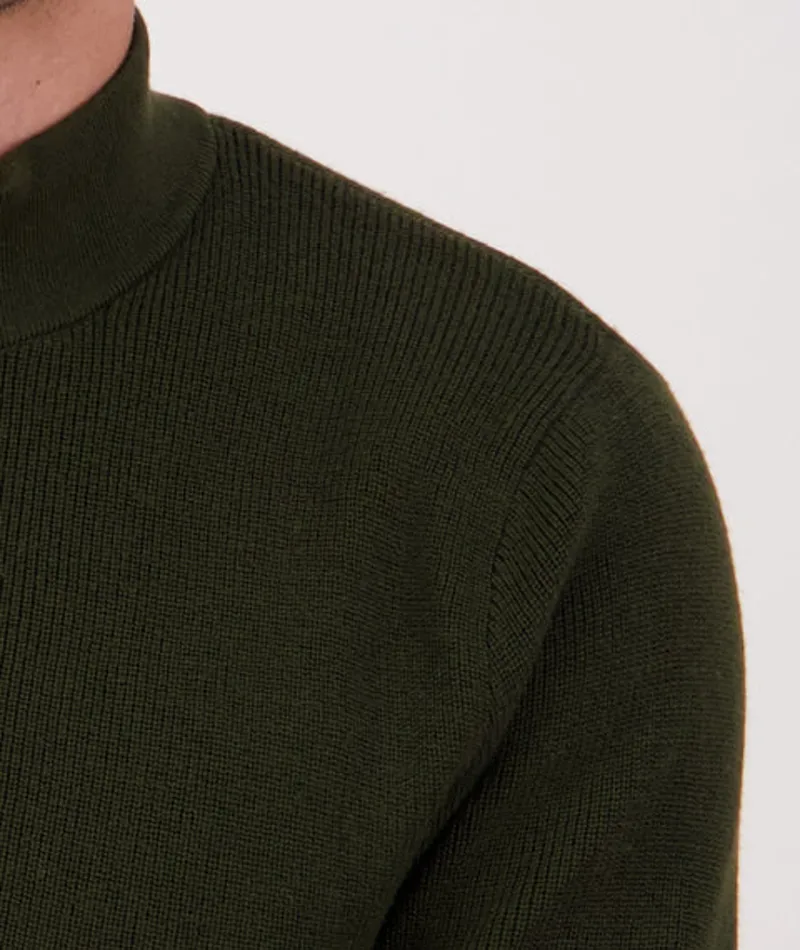 Swanndri Otahu River V2 1/4 Zip - Olive-5