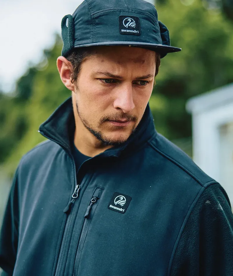 Swanndri High Rock Hybrid Fleece Pullover - Black-4