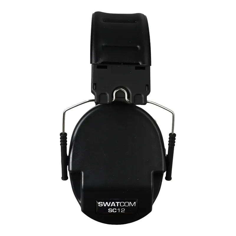 SWATCOM SC12 SLIM Passive Folding Ear Muff - Black-1