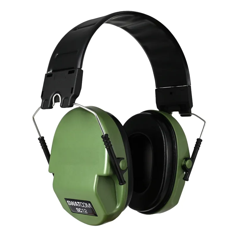 SWATCOM SC12 SLIM Passive Folding Ear Muff - Green