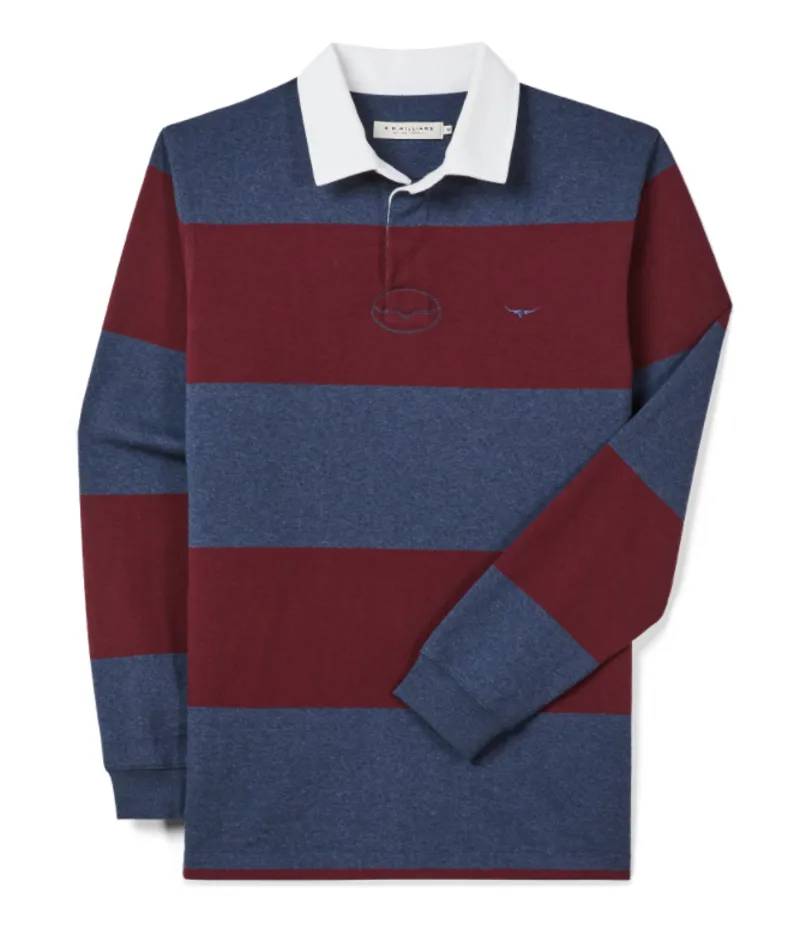 RM Williams Tweedale Rugby - Red/Blue