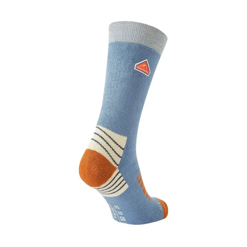 Sealskinz Attlebridge Bamboo Mid Length Plain Hiking Sock - Blue-1
