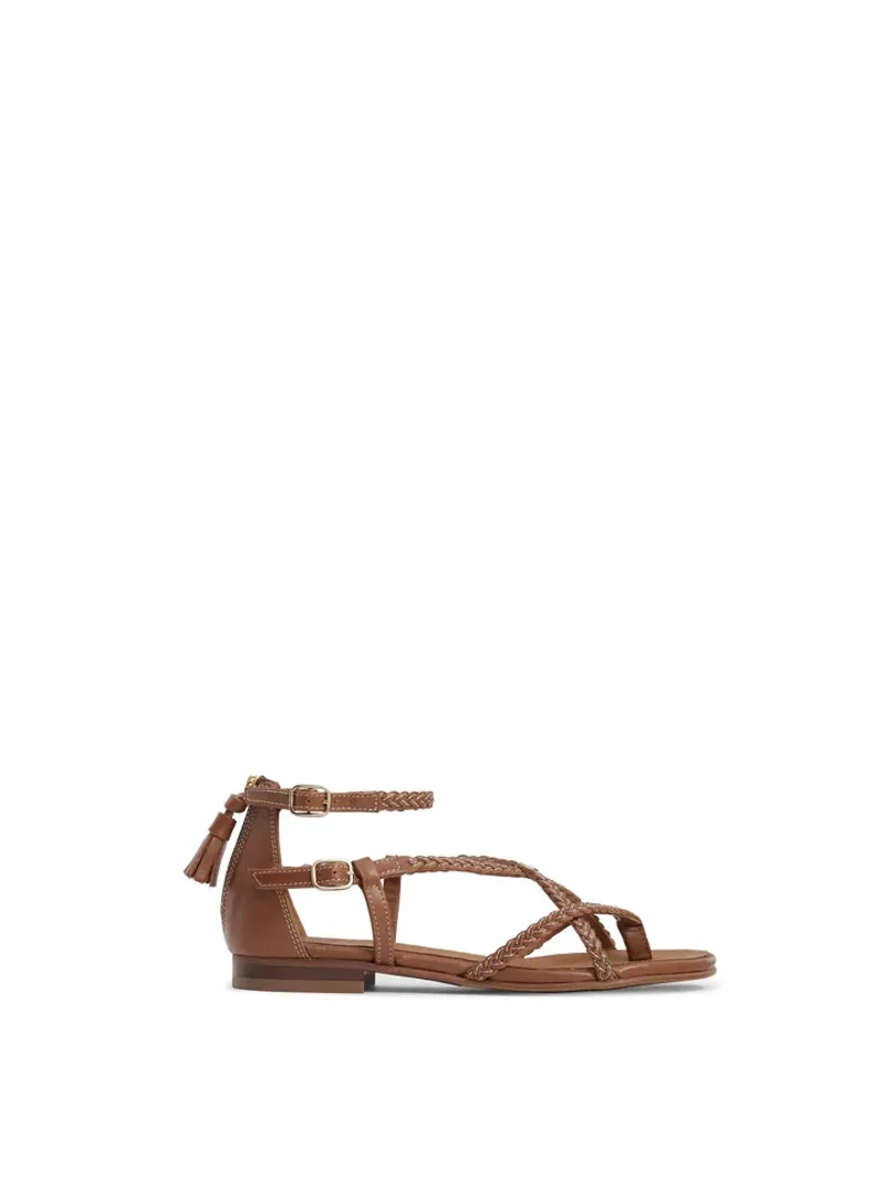 Fairfax and Favor Seville Sandal - Tan Leather