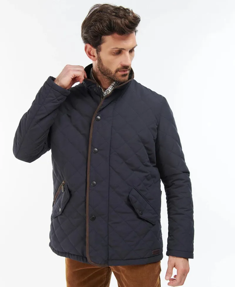 Barbour Waterproof Shoveler Quilt - Navy-1