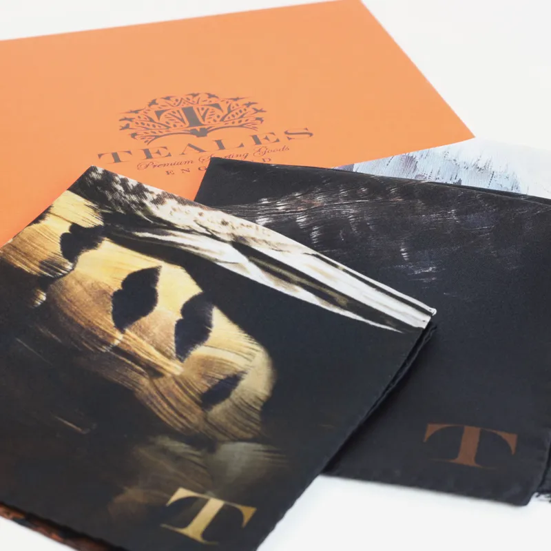 Teales Silk Game Bird Pocket Squares