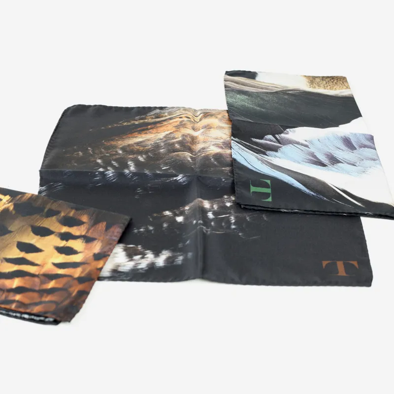 Teales Silk Game Bird Pocket Squares-3