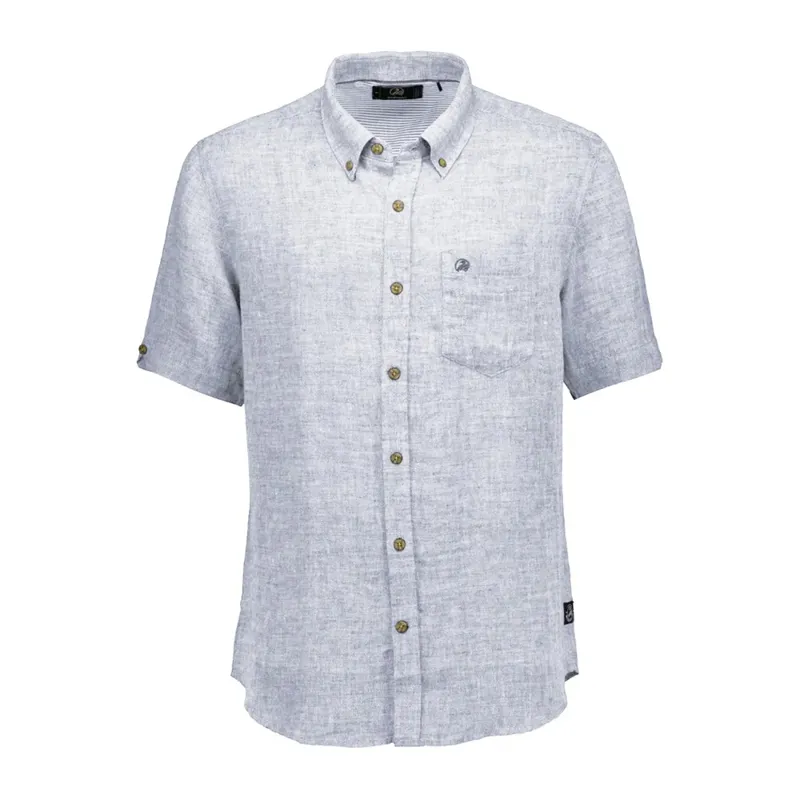 Swanndri Humber SS Linen Shirt - Summer Blue