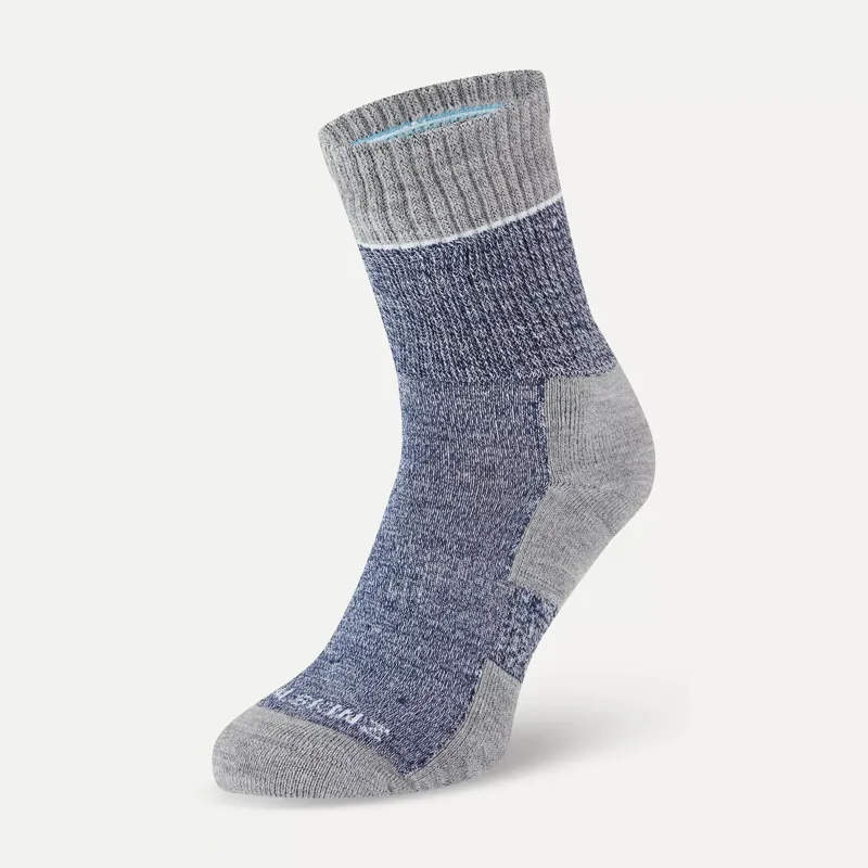 Sealskinz Thurton Solo Q/D Sock - Blue/Grey Marl