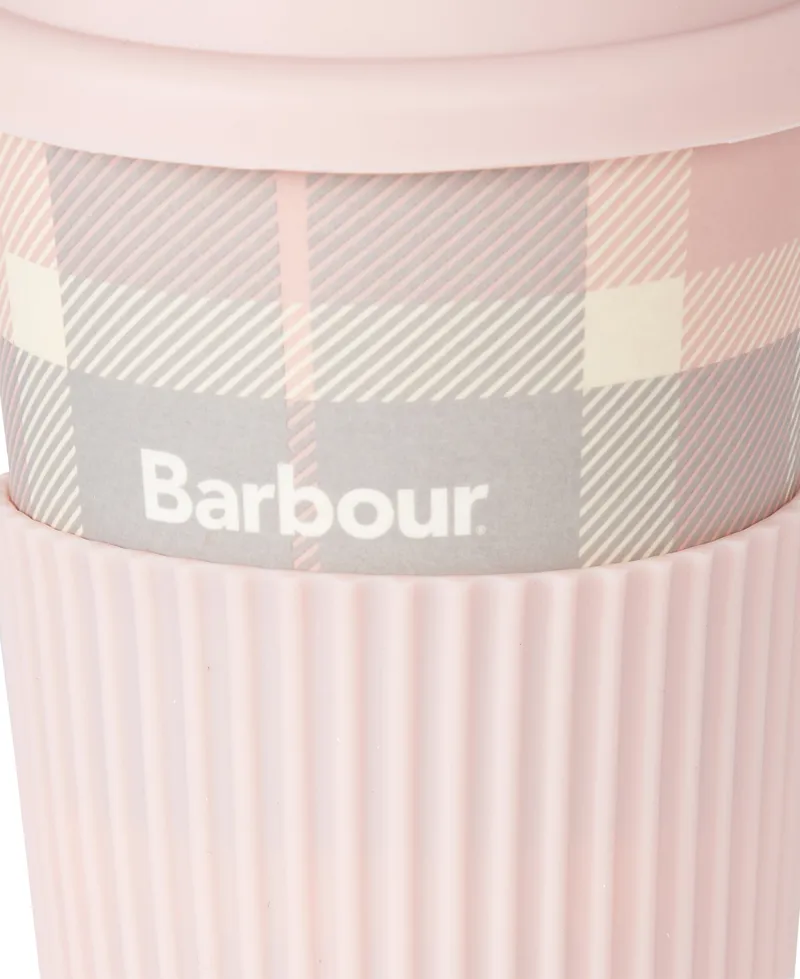 Barbour Tartan Travel Mug Pink-2