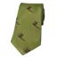 Soprano Flying Pheasants On Moss Green Ground Country Silk Tie