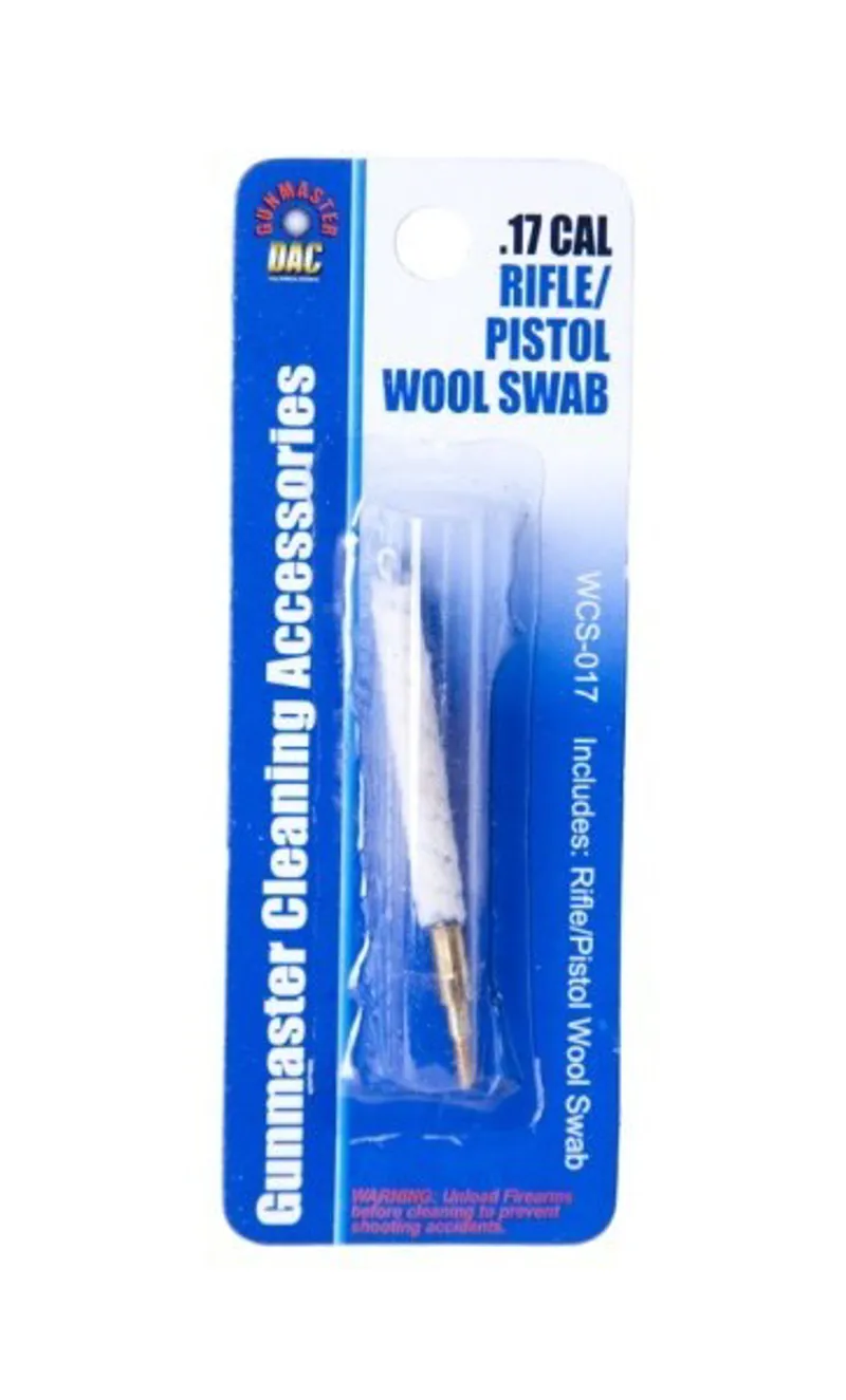 Gunmaster Rifle/Pistol Wool Swab 17 Cal