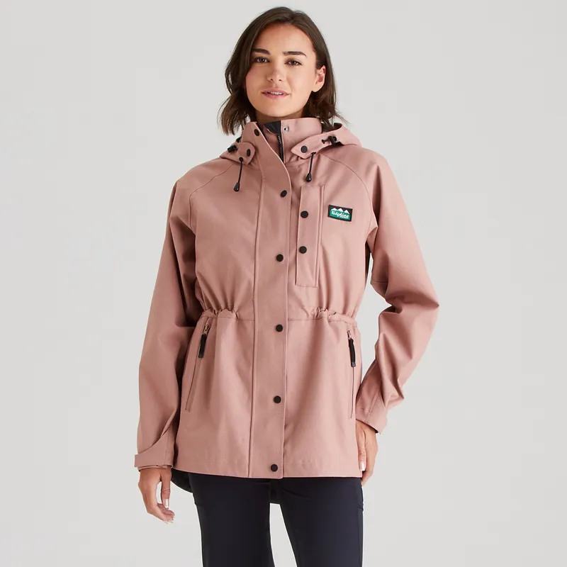 Ridgeline Womens Monsoon Light Jacket - Dusky Pink Marl-1