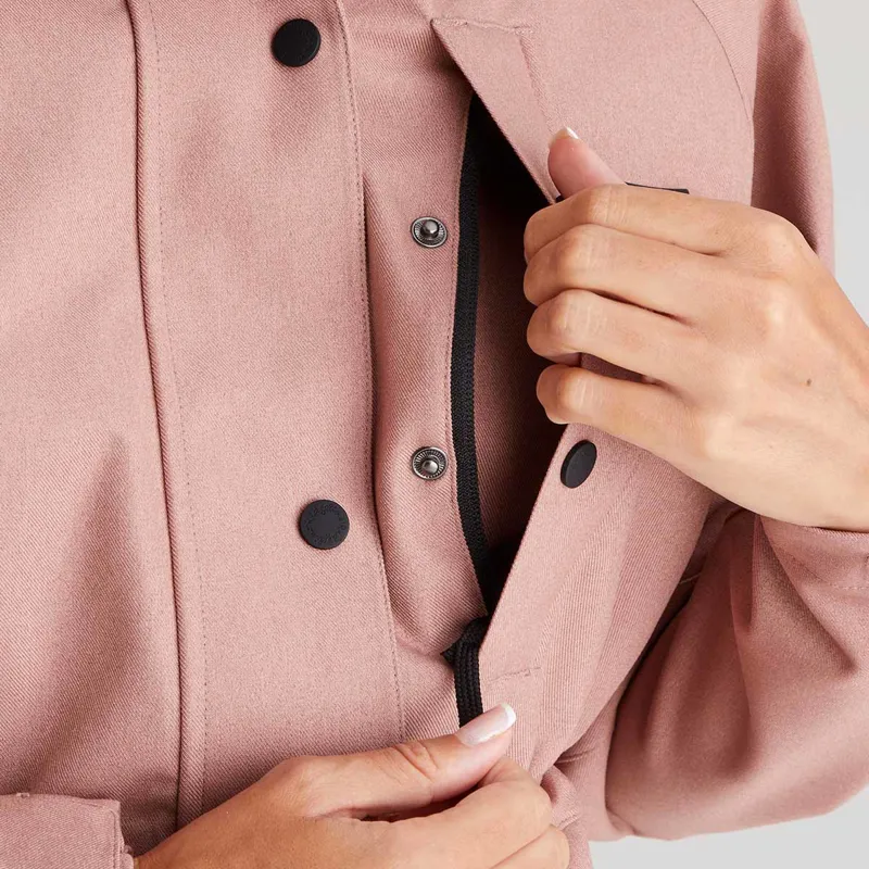 Ridgeline Womens Monsoon Light Jacket - Dusky Pink Marl-3