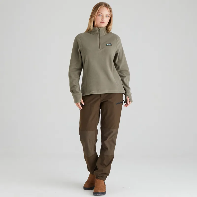 Ridgeline Womens Narvik Fleece - Smokey Olive-2