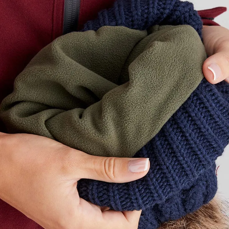 Ridgeline Nordic Fleck Bobble Hat - Navy-2