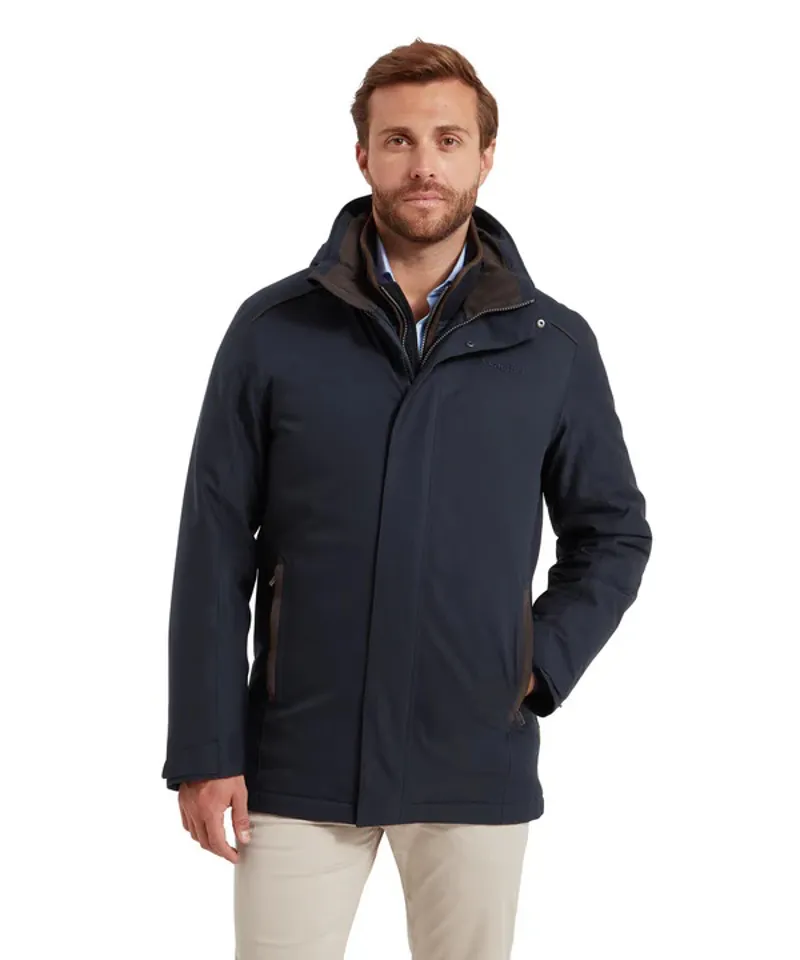 Schoffel Whitton Waterproof Coat Navy-1
