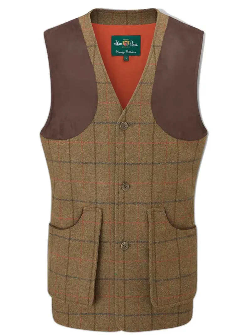 Alan Paine Combrook Shooting Waistcoat - Thyme