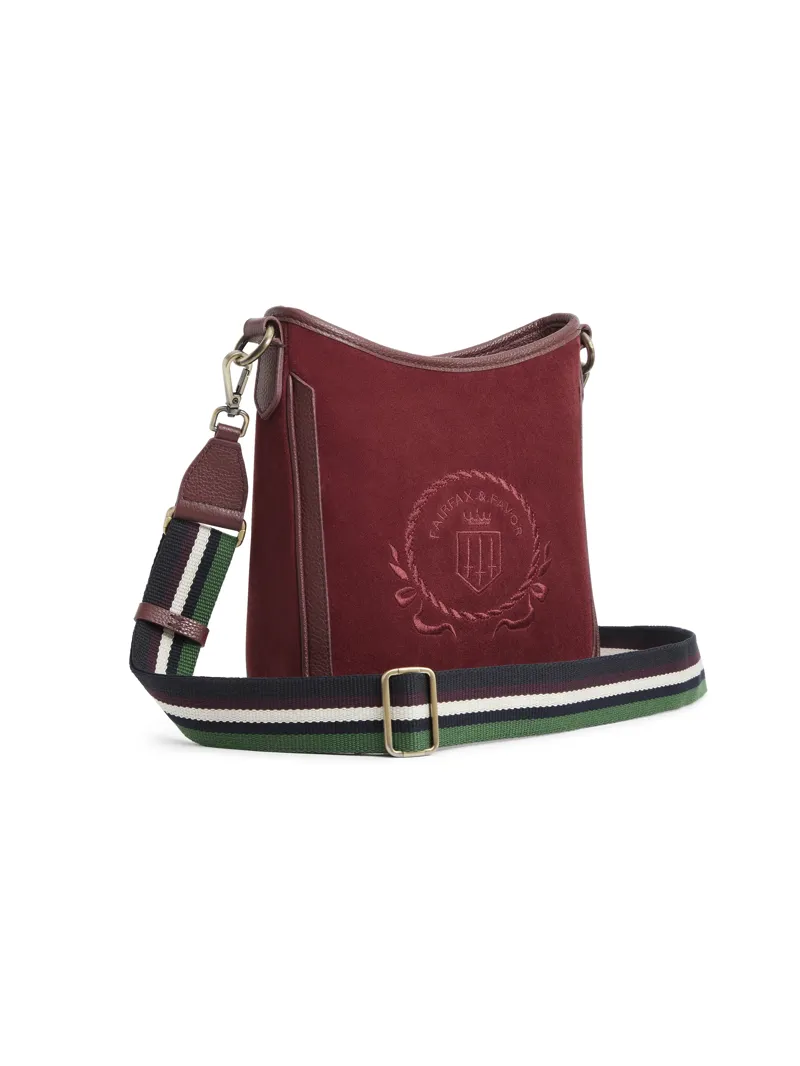 Fairfax and Favor Richmond Messenger Bag Ruby-1