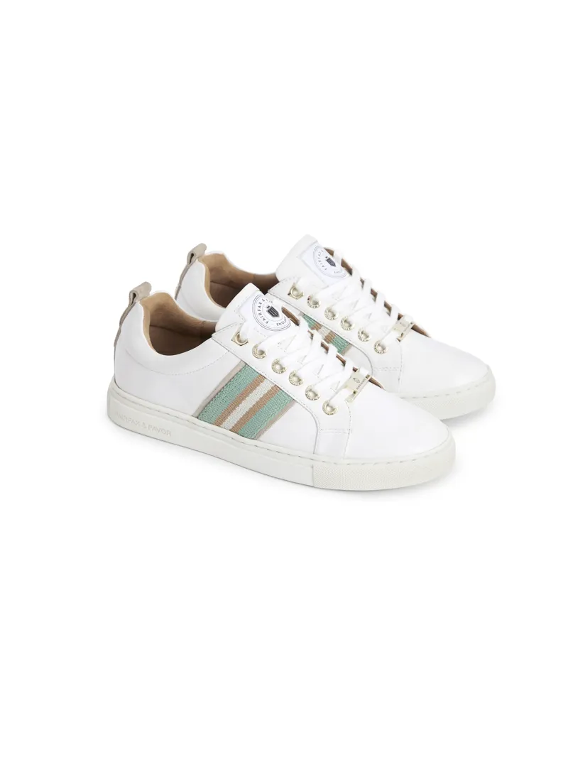 Fairfax and Favor Boston Trainers - Mint/Stone