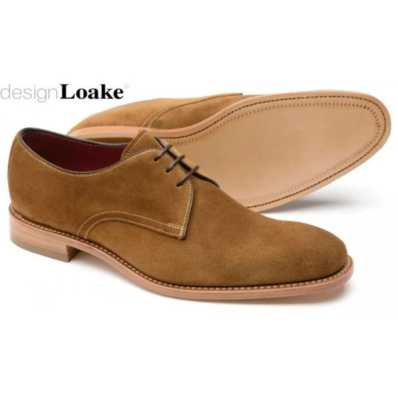 Loake Drake Tan Suede Shoe-1
