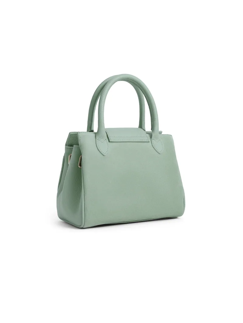 Fairfax and Favor Mini Windsor Handbag Mint Suede-2