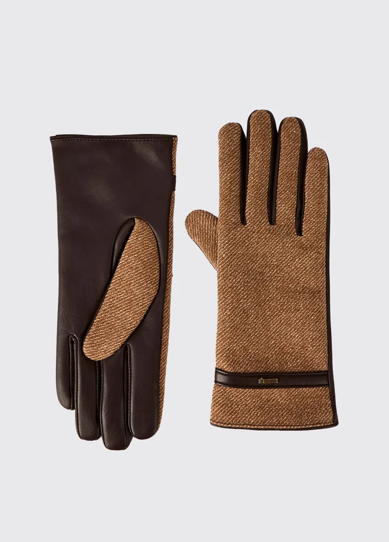 Dubarry Ballycastle Leather Glove - Camel Twill