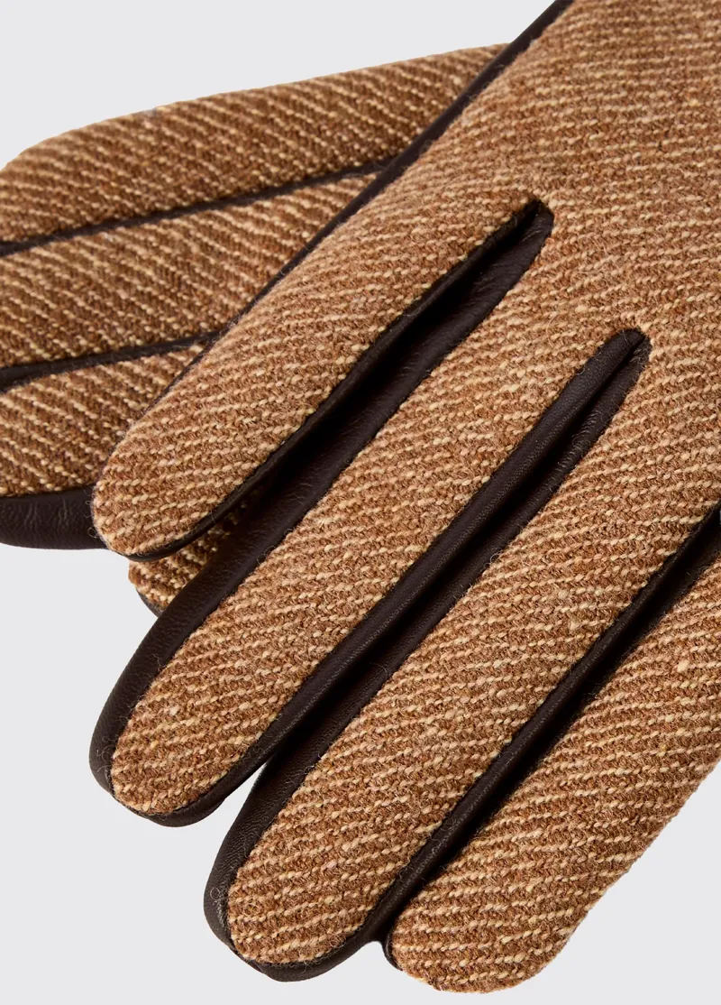 Dubarry Ballycastle Leather Glove - Camel Twill-1