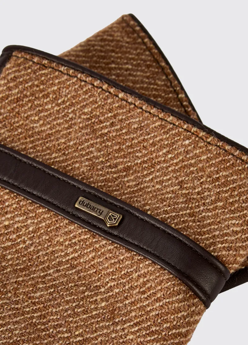 Dubarry Ballycastle Leather Glove - Camel Twill-2