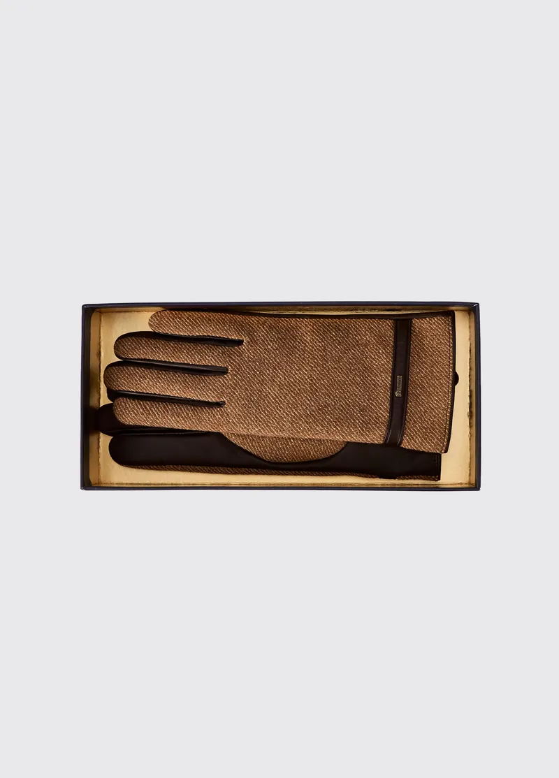 Dubarry Ballycastle Leather Glove - Camel Twill-3