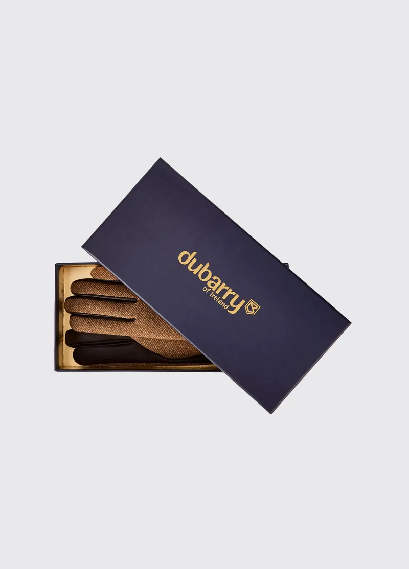 Dubarry Ballycastle Leather Glove - Camel Twill-4