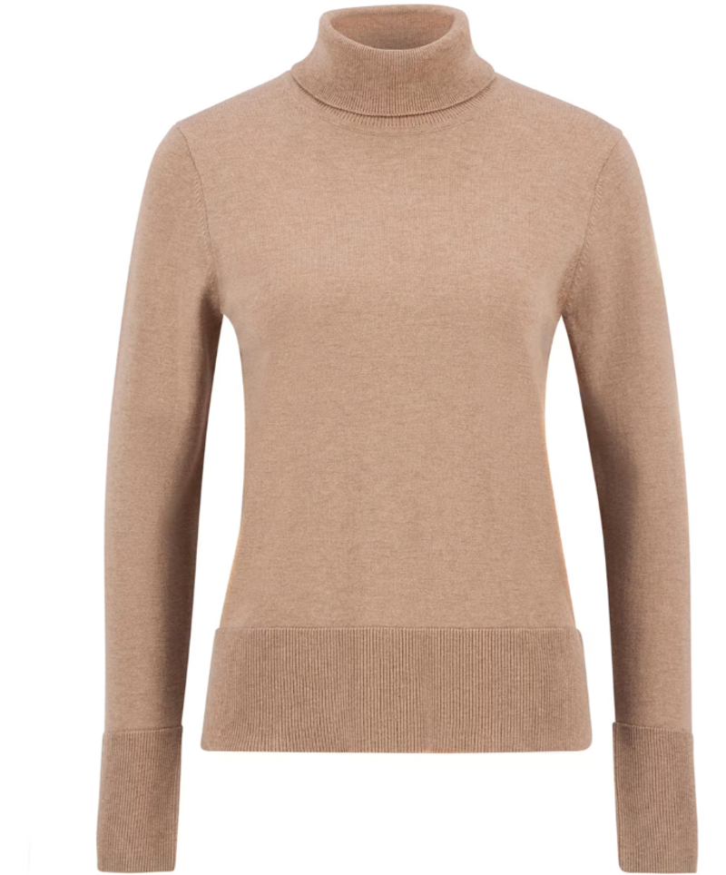 Barbour Corbridge Knitted Jumper - Pale Camel