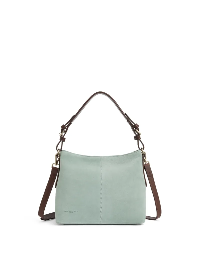 Fairfax and Favor Mini Tetbury Handbag - Mint Suede
