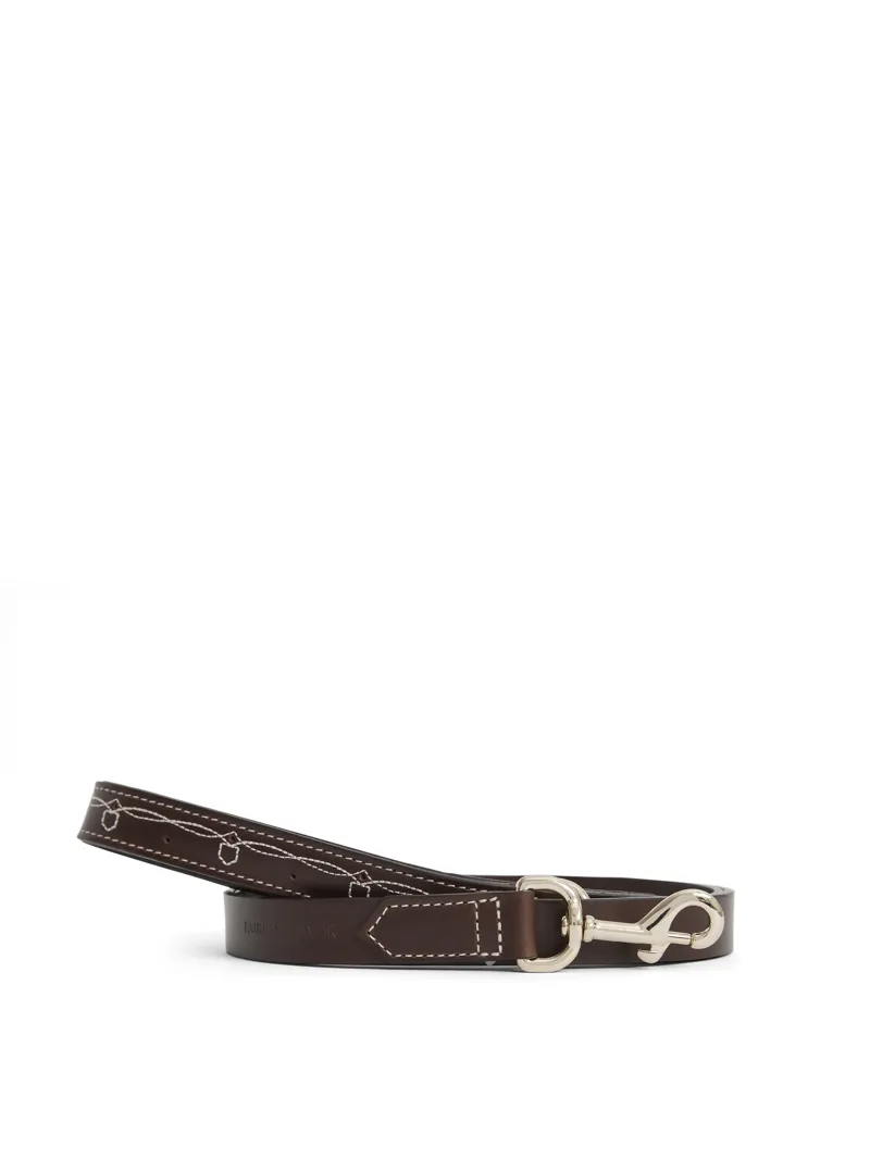 Fairfax and Favor Rockingham Dog Lead Slim - Tan Leather