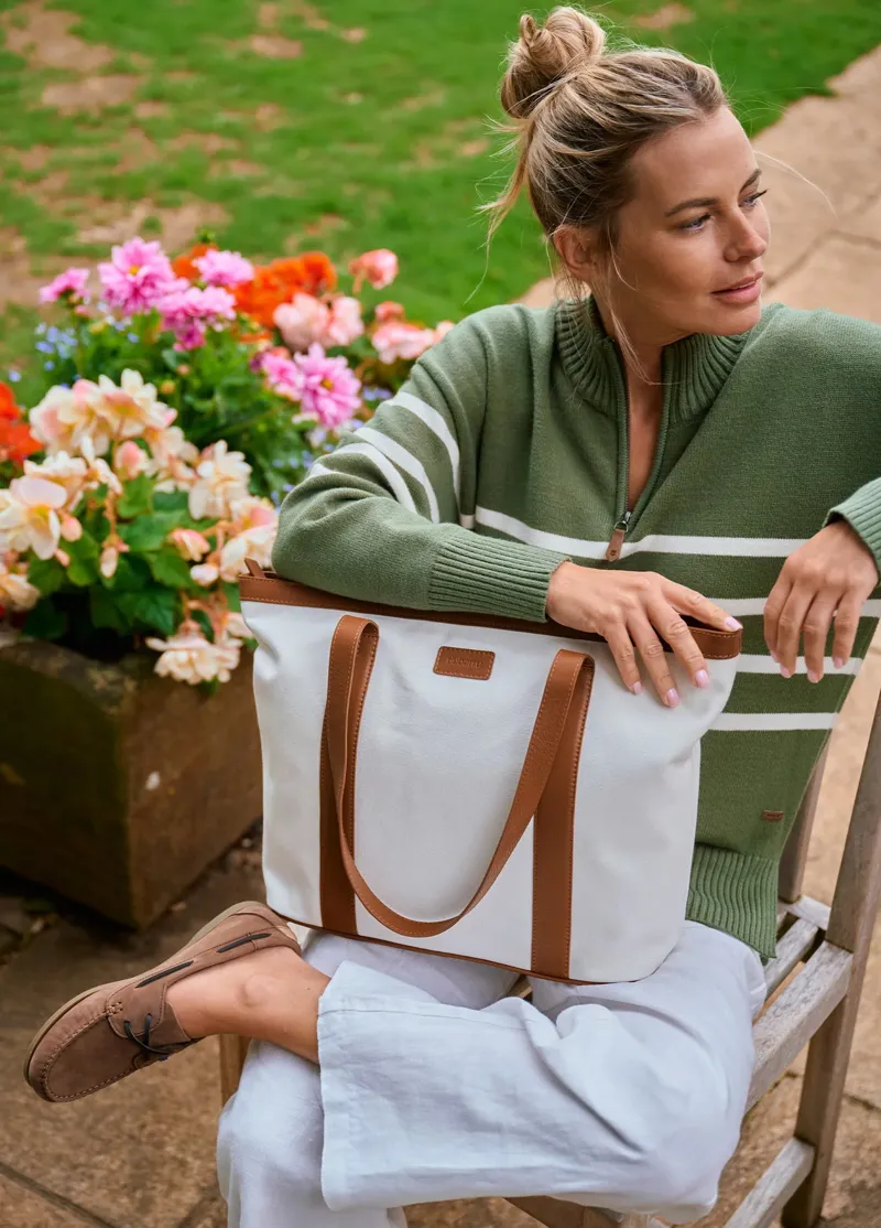 Dubarry Bencorr Canvas Tote Bag - Caramel-4