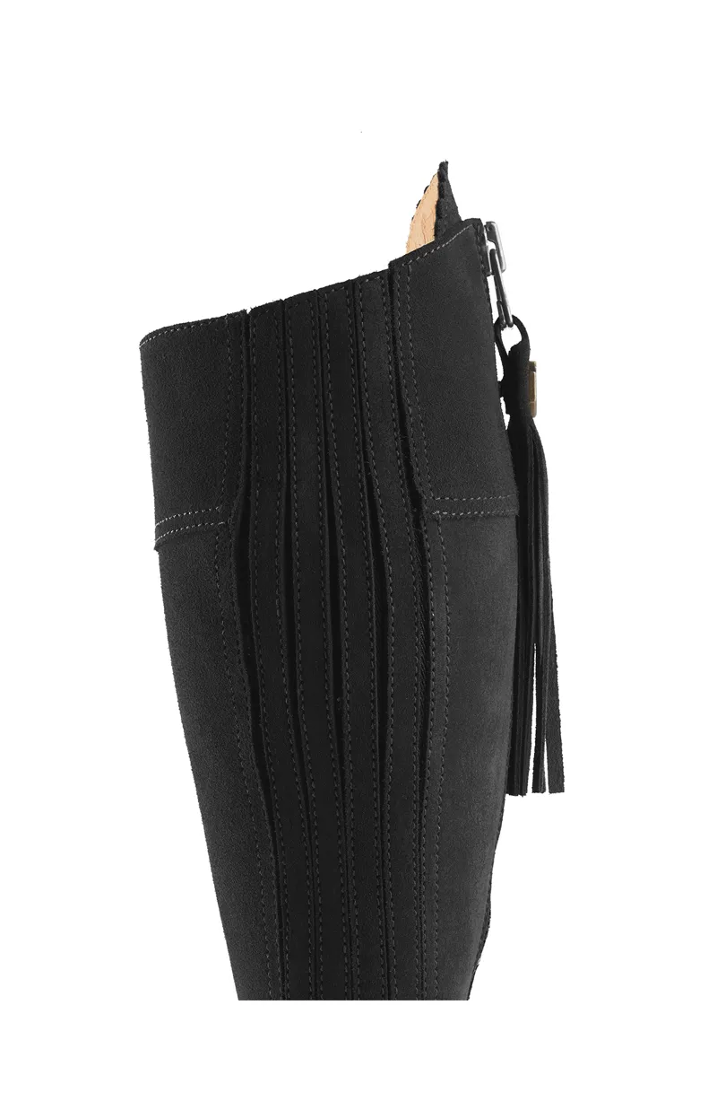 Fairfax and Favor Flat Regina Regular Fit - Black Suede-3