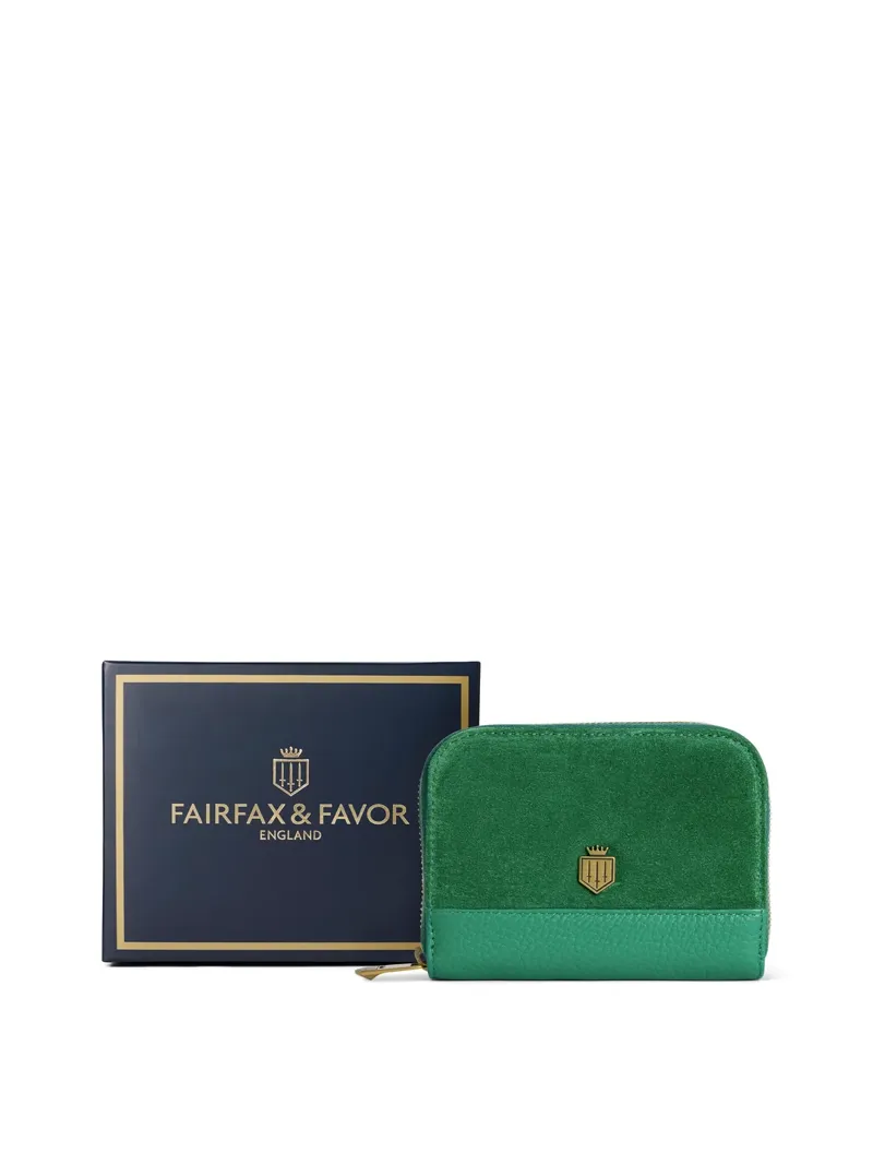 Fairfax and Favor Mini Salisbury Purse - Clover Green-1