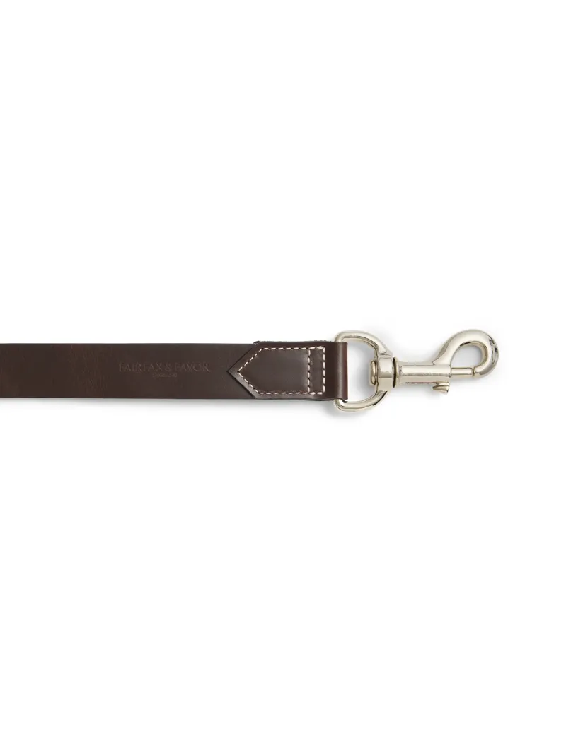 Fairfax and Favor Rockingham Dog Lead Wide - Tan Leather-3