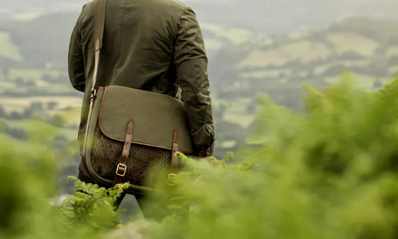 Teales Huntsman Forest Green Canvas Game Bag-1