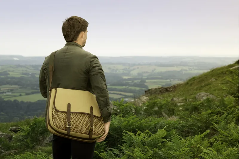 Teales Huntsman Khaki Canvas Game Bag