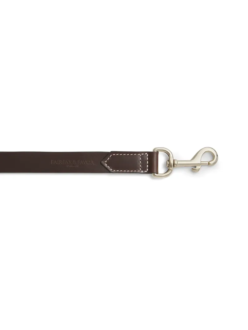 Fairfax and Favor Rockingham Dog Lead Slim - Tan Leather-3