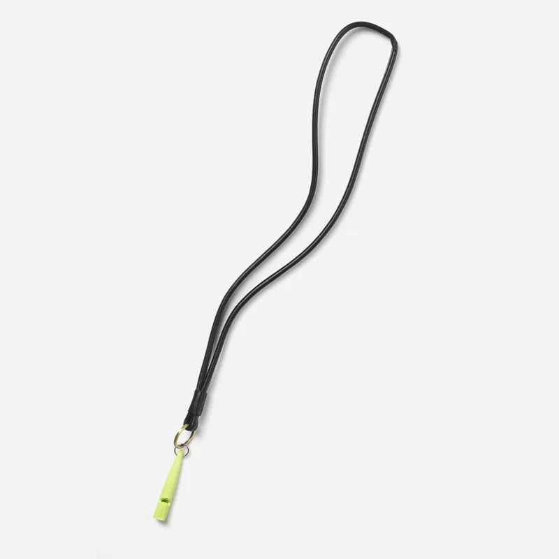 Teales Premier Leather Whistle Lanyard - Dark Brown