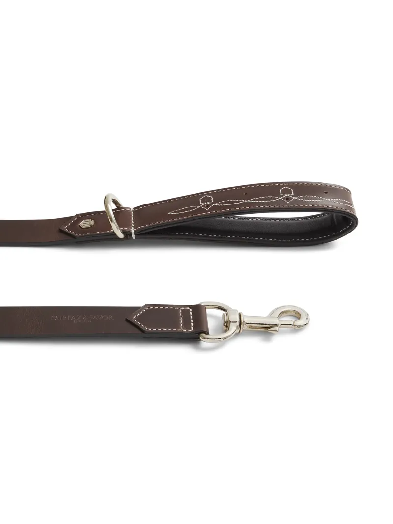 Fairfax and Favor Rockingham Dog Lead Wide - Tan Leather-1