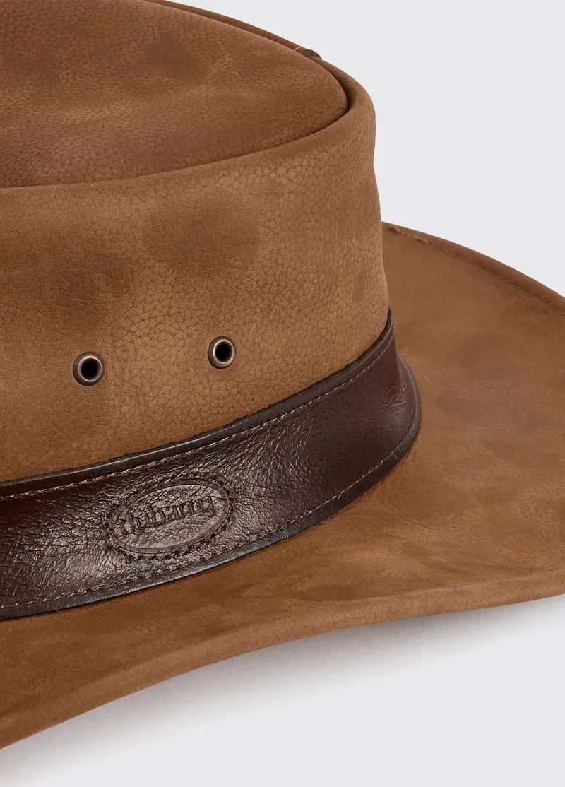 Dubarry Finlay Leather Hat - Walnut-2