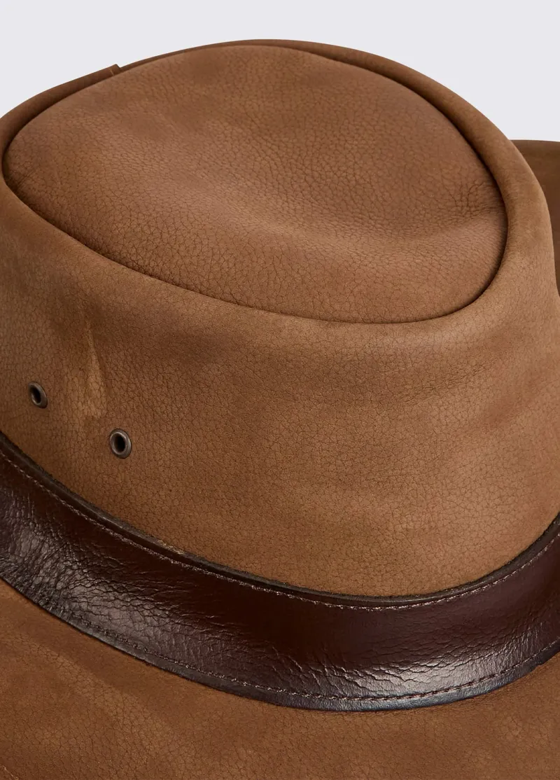 Dubarry Finlay Leather Hat - Walnut-1