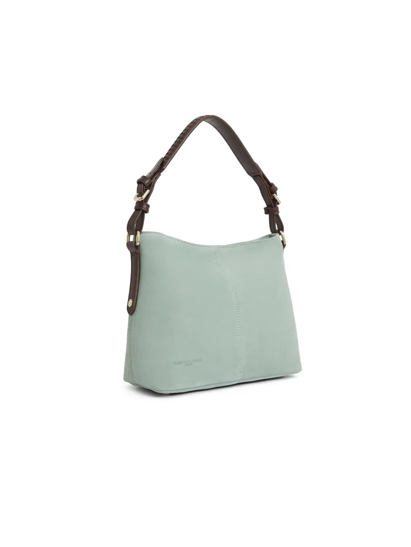 Fairfax and Favor Mini Tetbury Handbag - Mint Suede-1