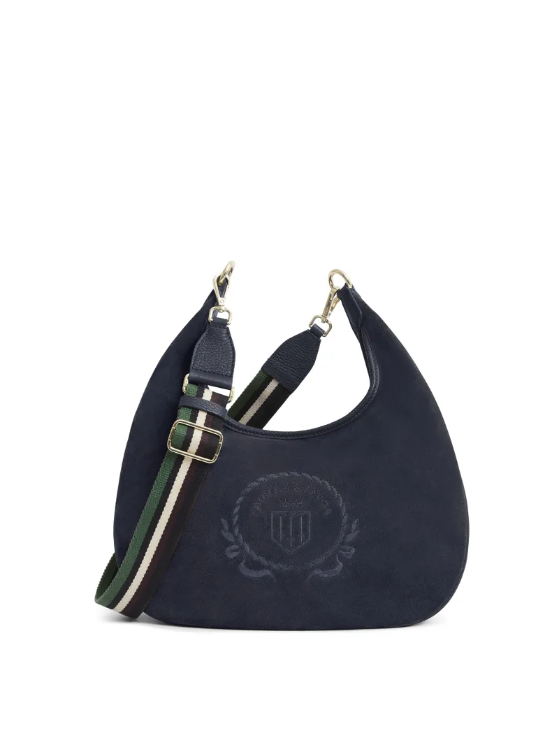 Fairfax and Favor Richmond Hobo Bag - Navy Suede